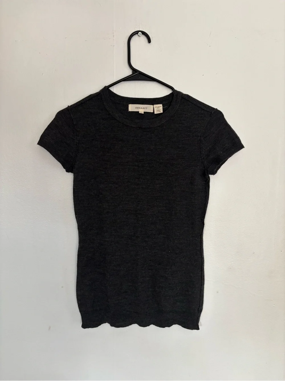 Inhabit Merino Wool Short Sleeve Knit Top
